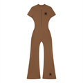 Women’s Tight Flared Leg Quarter-Zip Jumpsuit